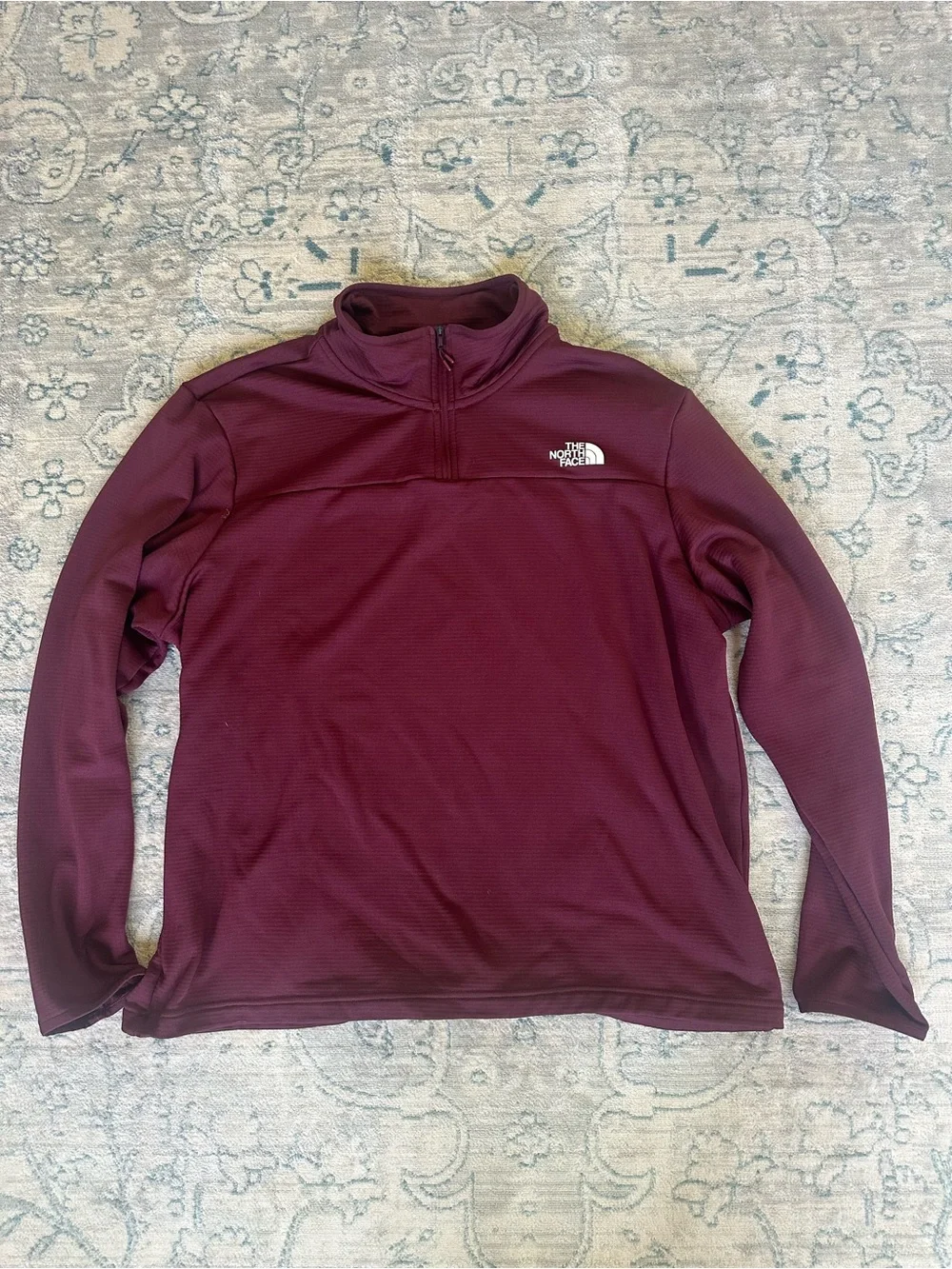 The North Face Men’s XXL Burgundy Quarter Zip Pullover
